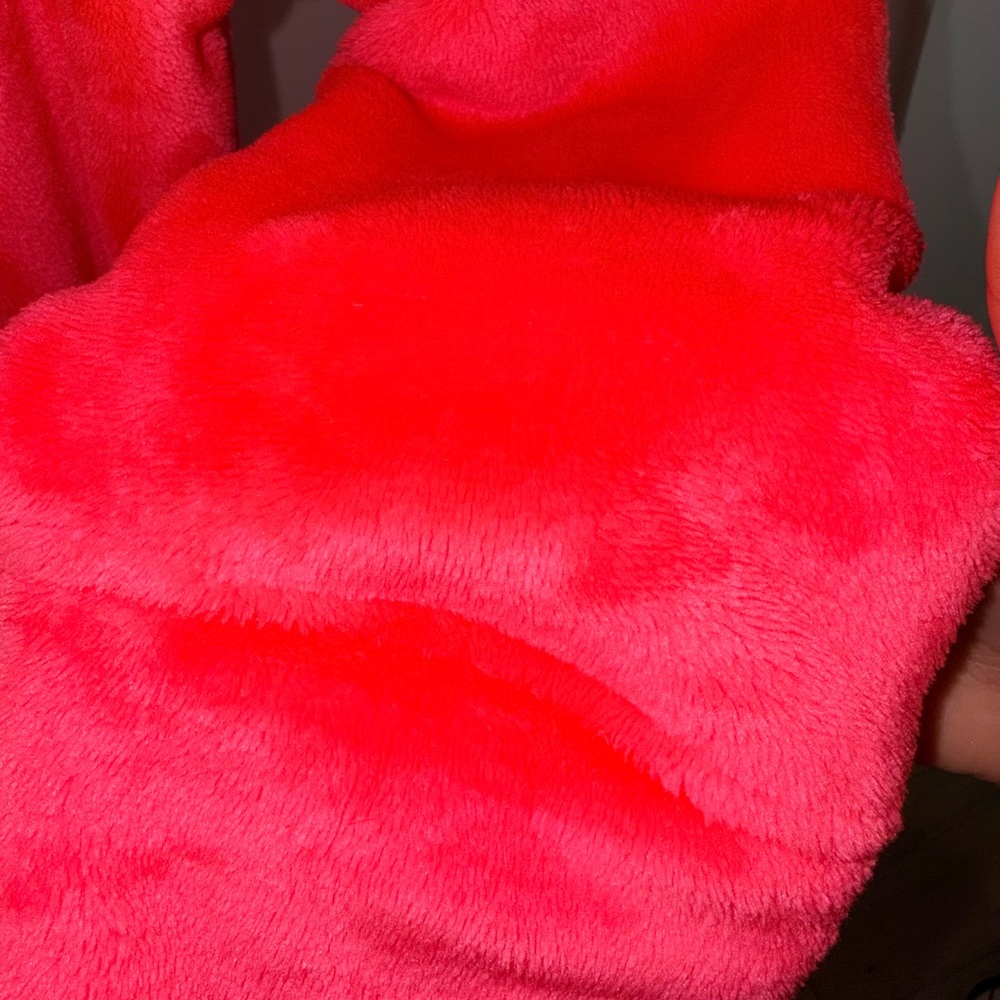 Like New Neon Victoria's Secret Pink Gold Sequin “Pink” Plush Robe Size: XS/S - Picture 6 of 7